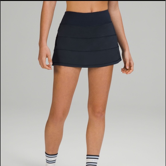 Navy blue Mid Rise skirt - Picture 1 of 3